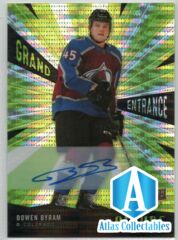 2020-21 Allure Bowen Byram #GE-20 Avalanche Grand Entrance Green Auto
